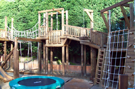 Adventure Play Area Rope Bridge