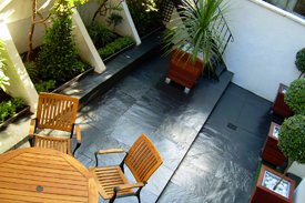 Black Slate Patio
